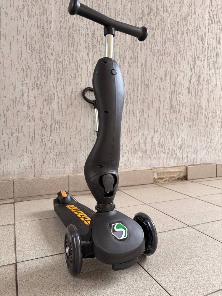 Самокат Slider IT49BL (черный) трансформер трехколесный с ручкой управления - фото4