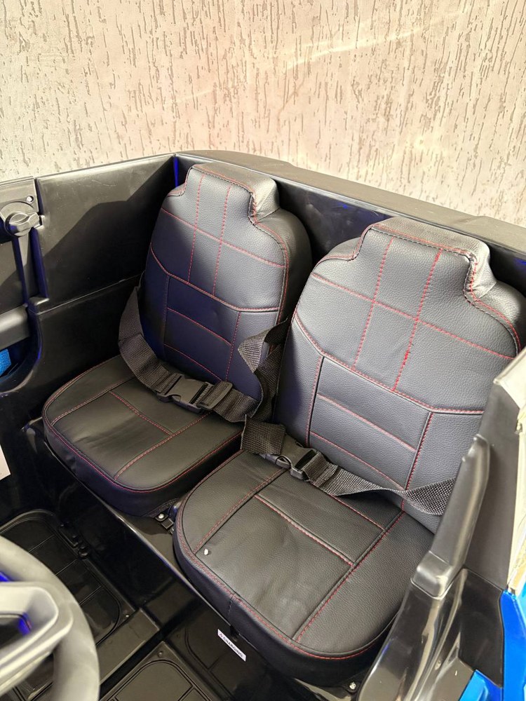 Детский электромобиль Baby Driver 2288 (синий глянец) BMW X7 Полноприводный Двухместный+ Качалка, усиленный аккумулятор - фото3