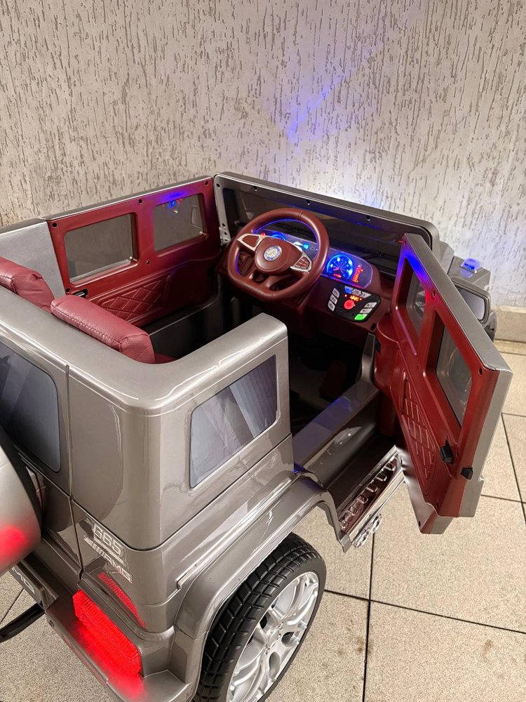 Детский электромобиль Baby Driver D333 (серый глянец) Mercedes-Benz G65 Полноприводный - фото6