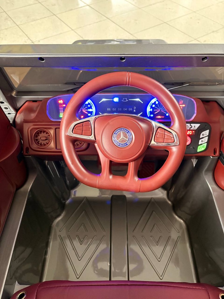 Детский электромобиль Baby Driver D333 (серый глянец) Mercedes-Benz G65 Полноприводный - фото4