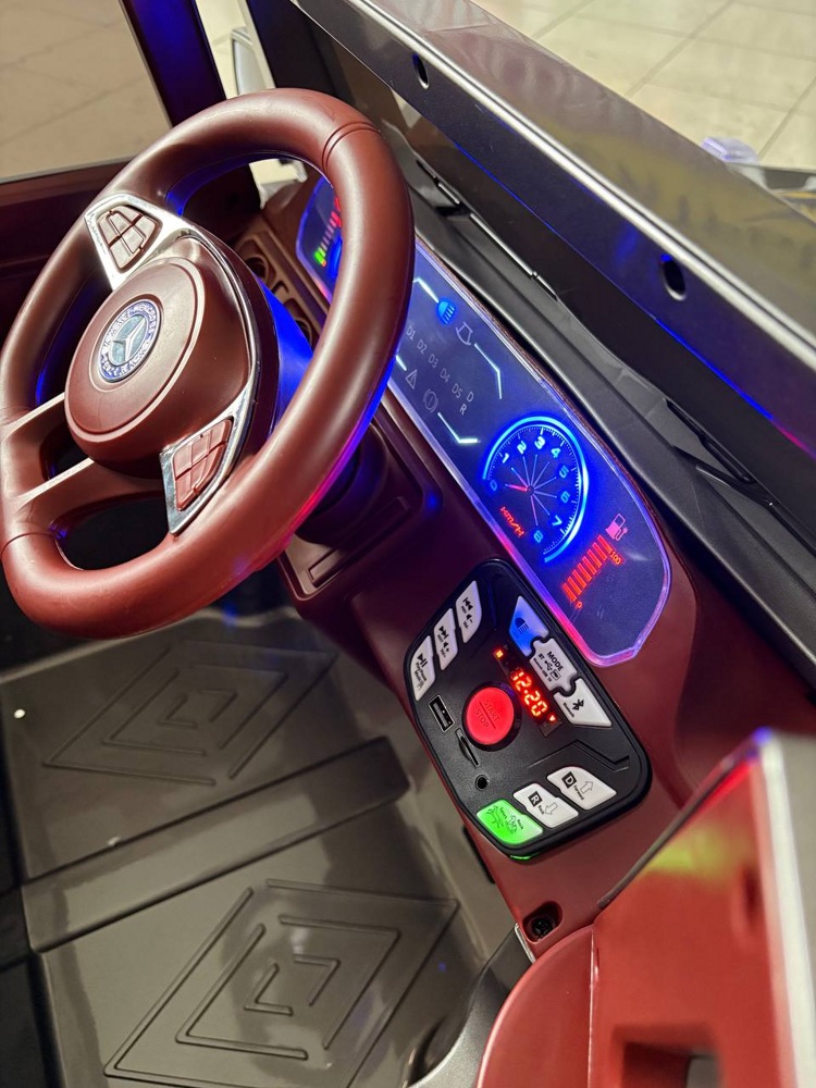 Детский электромобиль Baby Driver D333 (серый глянец) Mercedes-Benz G65 Полноприводный - фото5
