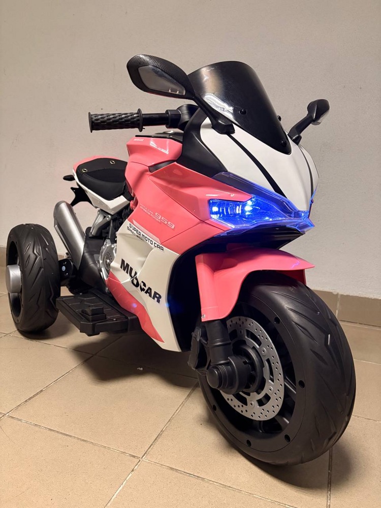 Детский электромотоцикл Baby Driver Ducati E003EE (розовый)