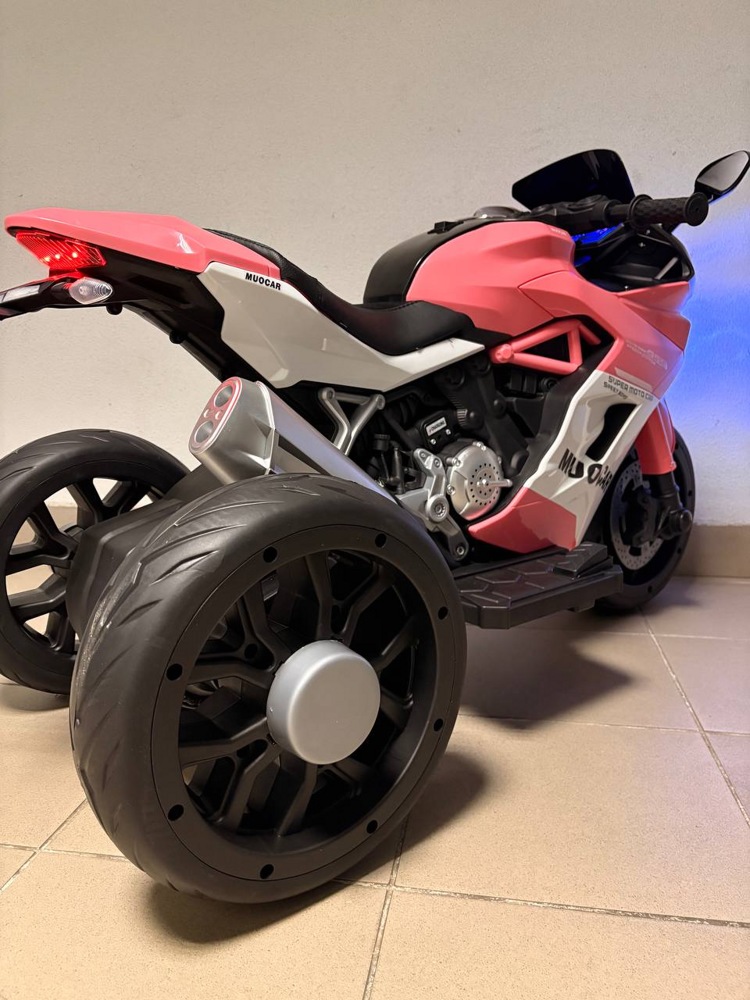 Детский электромотоцикл Baby Driver Ducati E003EE (розовый) - фото5