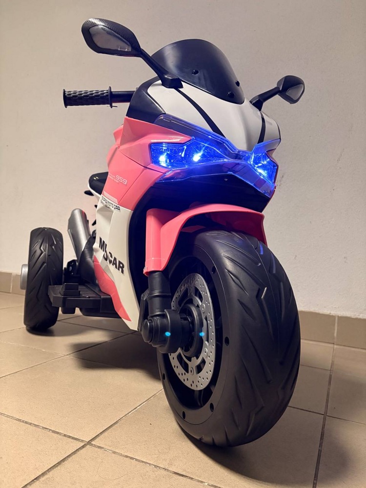 Детский электромотоцикл Baby Driver Ducati E003EE (розовый) - фото6