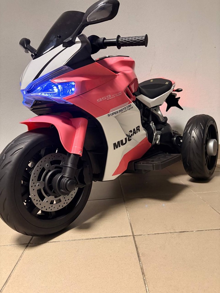 Детский электромотоцикл Baby Driver Ducati E003EE (розовый) - фото2