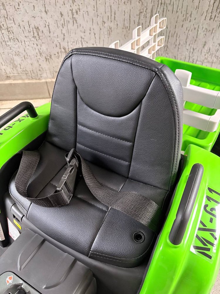 Детский электромобиль Baby Driver R111 (зеленый) Трактор с прицепом - фото5