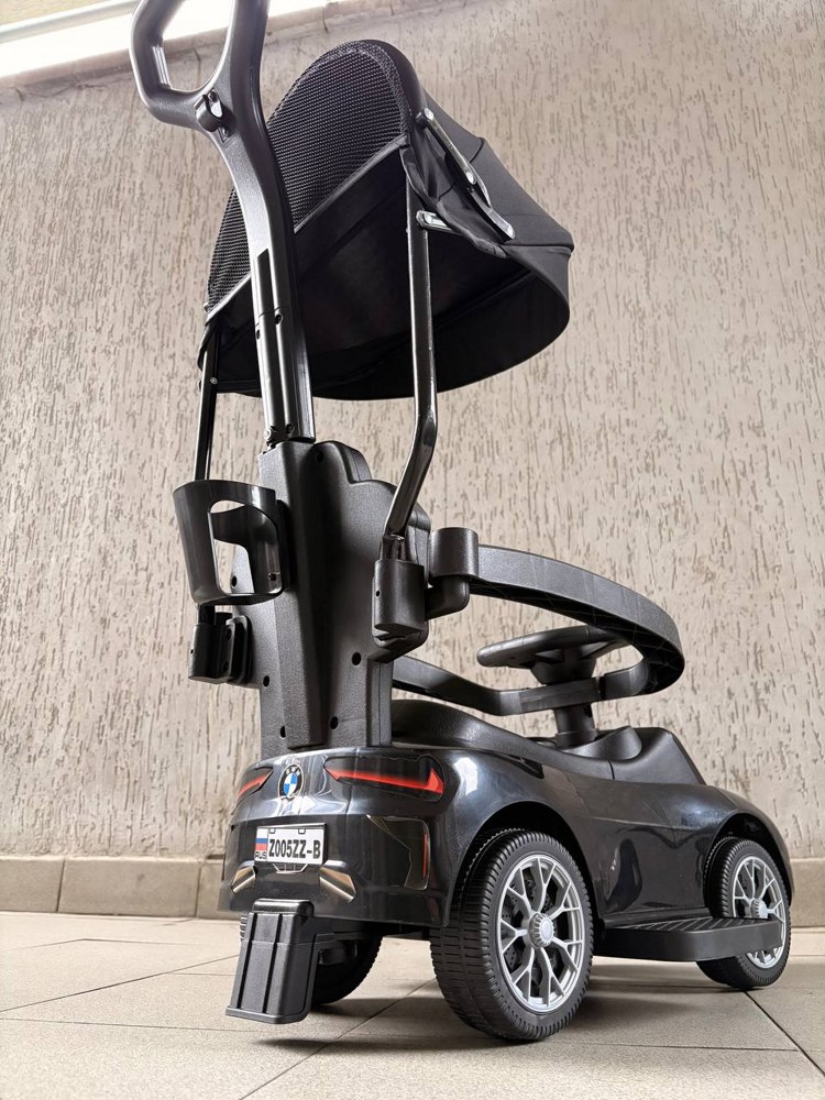 Детский толокар RiverToys Z005ZZ-B (серый) - фото5