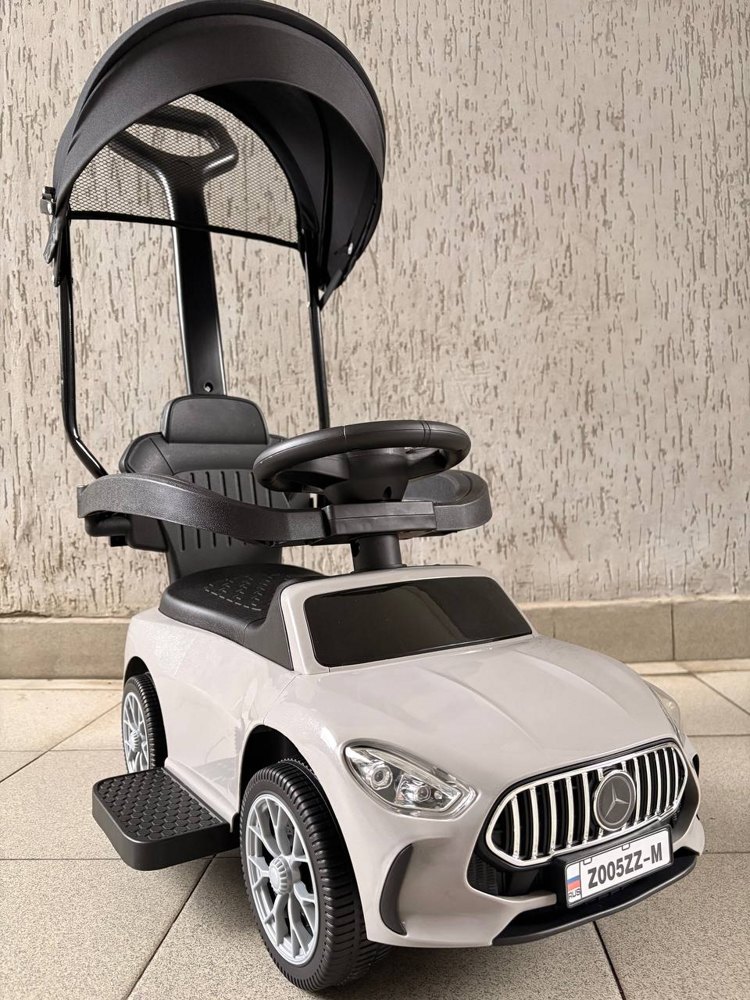 Детский толокар RiverToys Z005ZZ-M (серый)