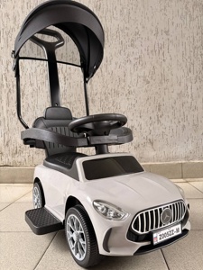 Детский толокар RiverToys Z005ZZ-M (серый) - фото