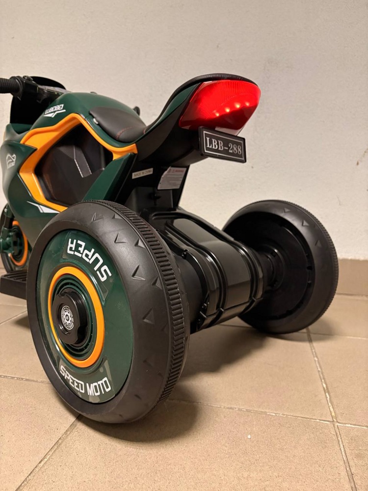 Детский электромотоцикл Baby Driver арт. K111 (зеленый) - фото6