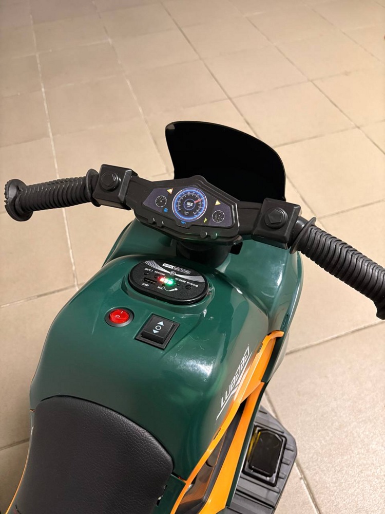 Детский электромотоцикл Baby Driver арт. K111 (зеленый) - фото3