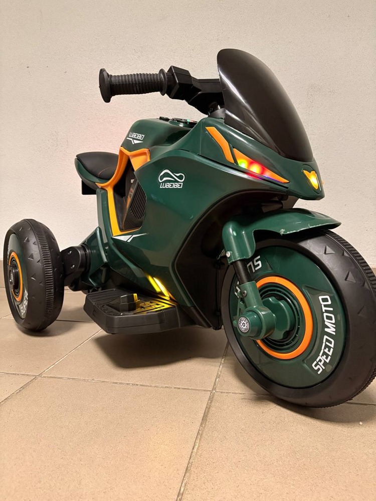 Детский электромотоцикл Baby Driver арт. K111 (зеленый)