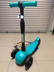 Самокат четырехколесный Slider Boss Original Bo-Ori-016 (морская волна) фонарик в комплекте - фото