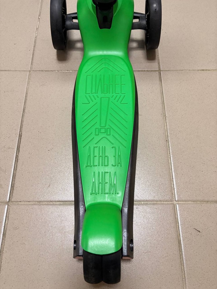 Самокат четырехколесный Slider Boss Original Bo-Ori-025 (Юпитер зеленый) фонарик в комплекте - фото4