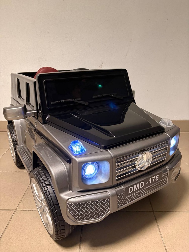 Детский электромобиль Baby Driver 2233 (серый глянец) Mercedes-Benz G-Класс Полноприводный - фото2