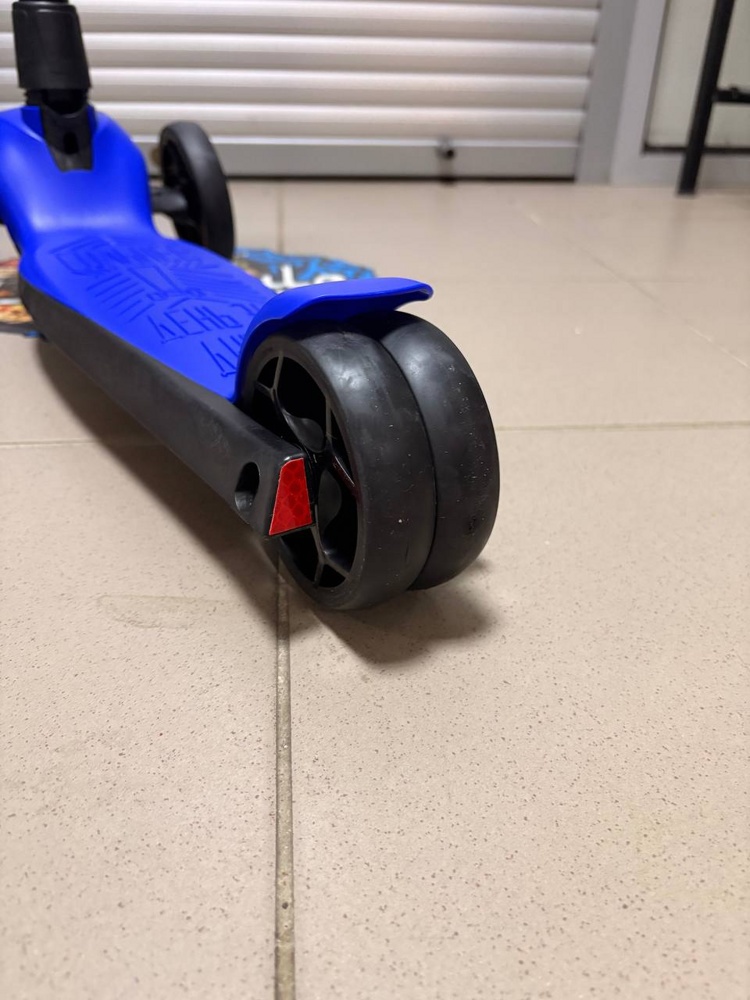 Самокат четырехколесный Slider Boss Original Bo-Ori-051 (Юпитер синий) фонарик в комплекте - фото4