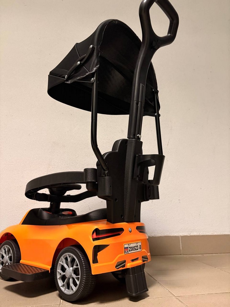 Детский толокар RiverToys Z005ZZ-B (оранжевый) - фото6