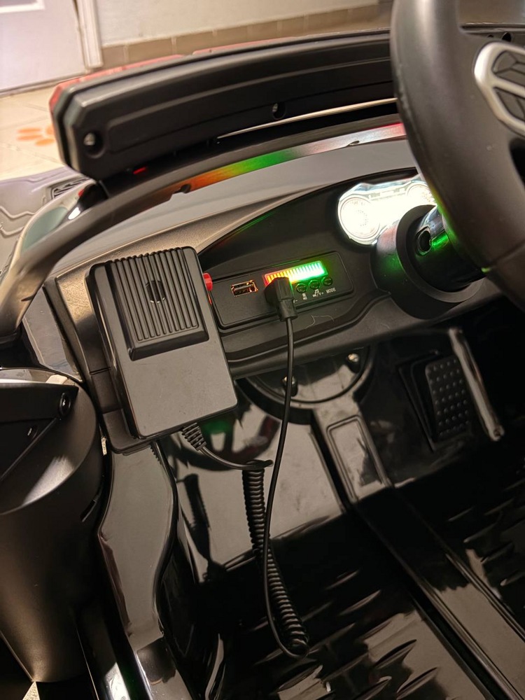 Детский электромобиль Baby Driver Dodge S222 (черный) Полиция Лицензия - фото3