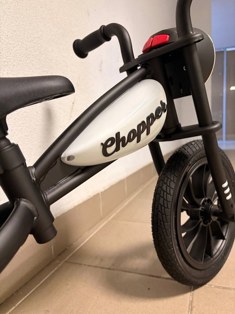 Беговел Chopper CH3W (белый) Надувные колеса 12 дюймов фото-4 Беговел Chopper CH3W (белый) Надувные колеса 12 дюймов фото-4