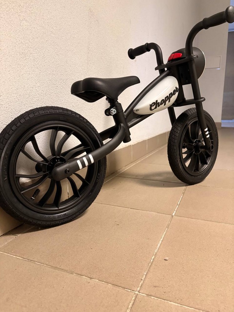 Беговел Chopper CH3W (белый) Надувные колеса 12 дюймов - фото2 Беговел Chopper CH3W (белый) Надувные колеса 12 дюймов - фото2