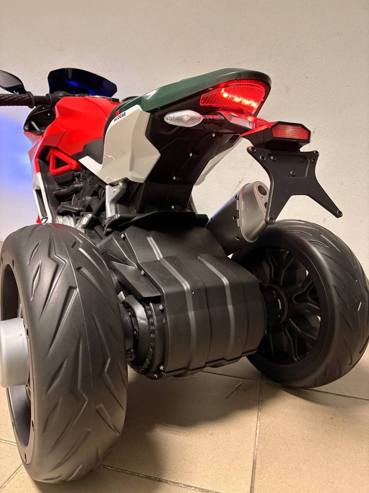 Детский электромотоцикл Baby Driver Ducati E003EE (красный) - фото6