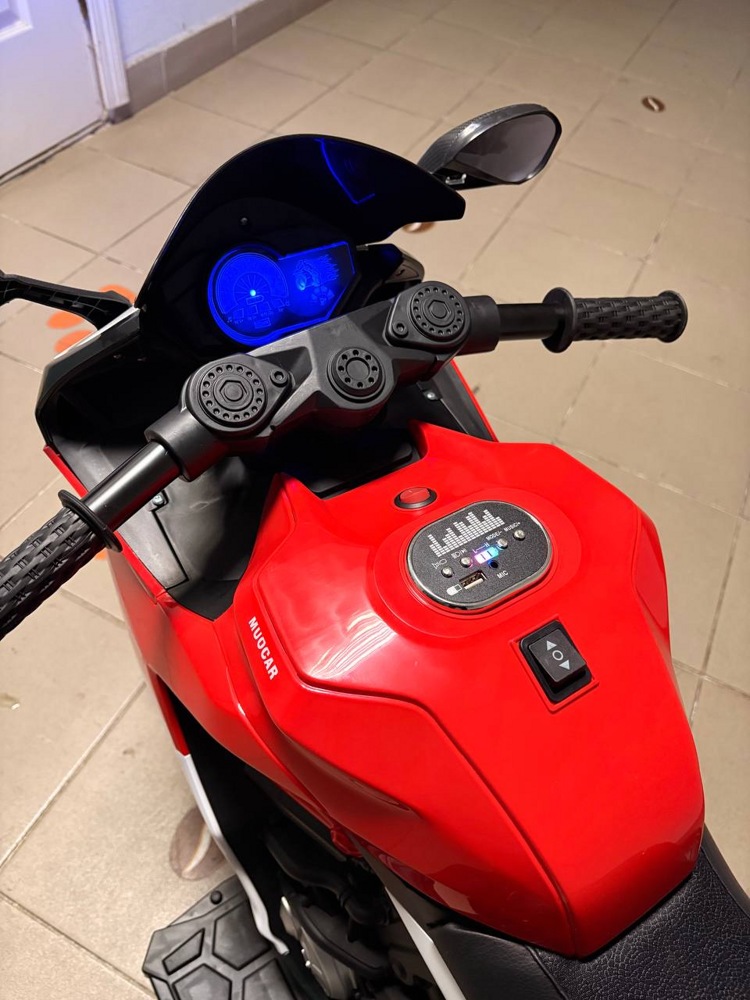 Детский электромотоцикл Baby Driver Ducati E003EE (красный) - фото4