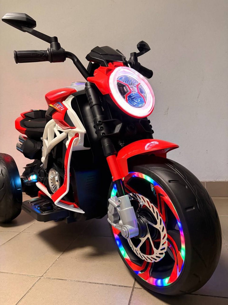 Детский электромотоцикл Baby Driver арт. R333 (красный) Усиленный аккумулятор - фото2 Детский электромотоцикл Baby Driver арт. R333 (красный) Усиленный аккумулятор - фото2