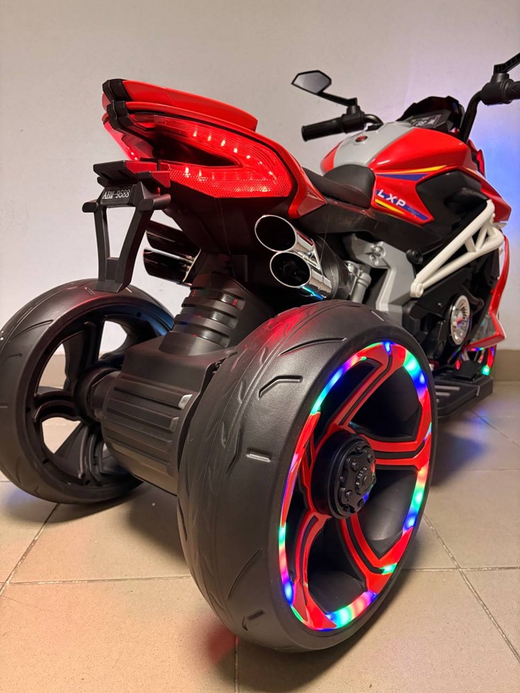 Детский электромотоцикл Baby Driver арт. R333 (красный) Усиленный аккумулятор фото-5