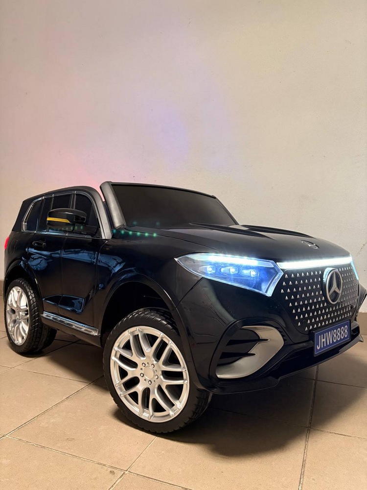 Детский электромобиль Baby Driver E005MM (черный глянец) Mercedes Полноприводный, двухместный - фото2