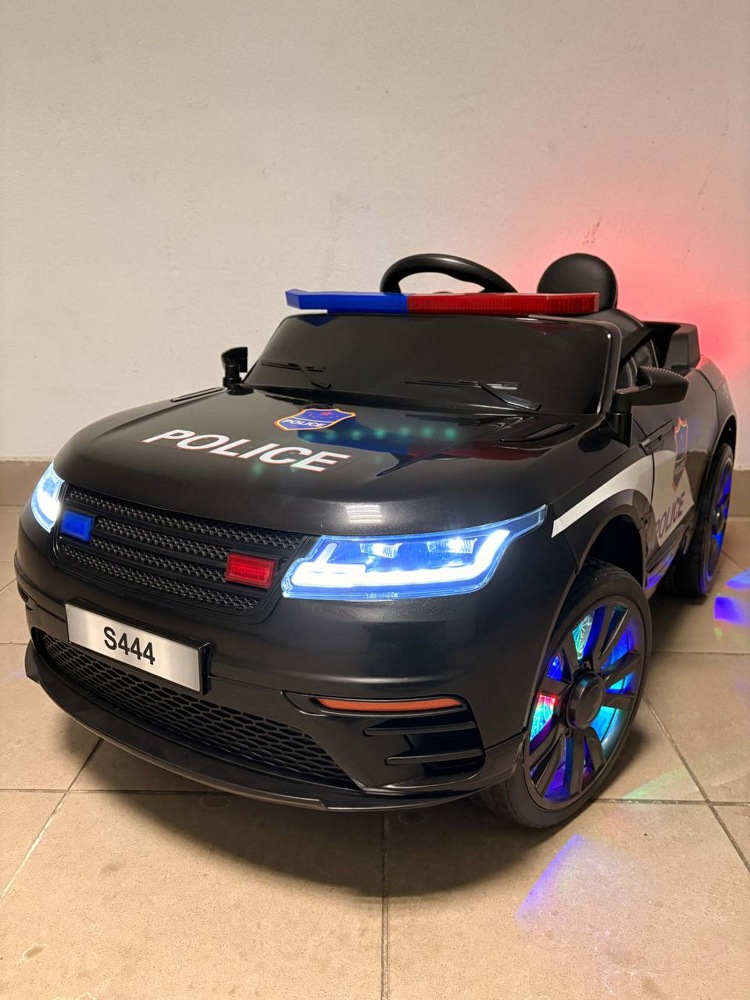 Детский электромобиль Baby Driver S444 (черный, полиция) Range Rover Полноприводный без мигалки - фото1