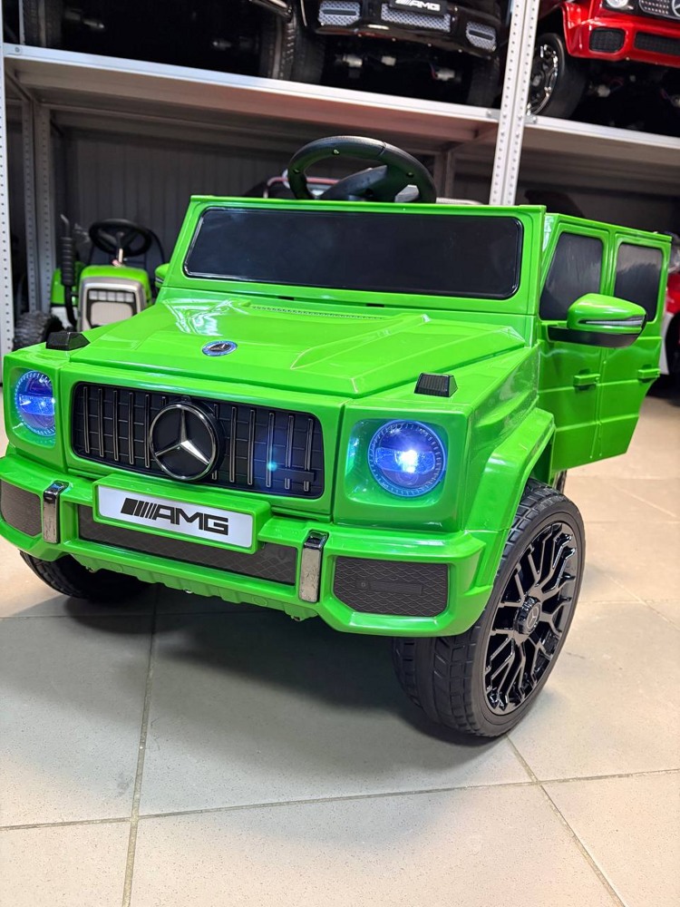 Детский электромобиль RiverToys Mercedes-AMG G63 G222GG (зеленый) - фото1