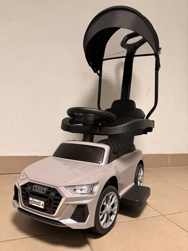 Детский толокар RiverToys Z005ZZ-A (серый) - фото1