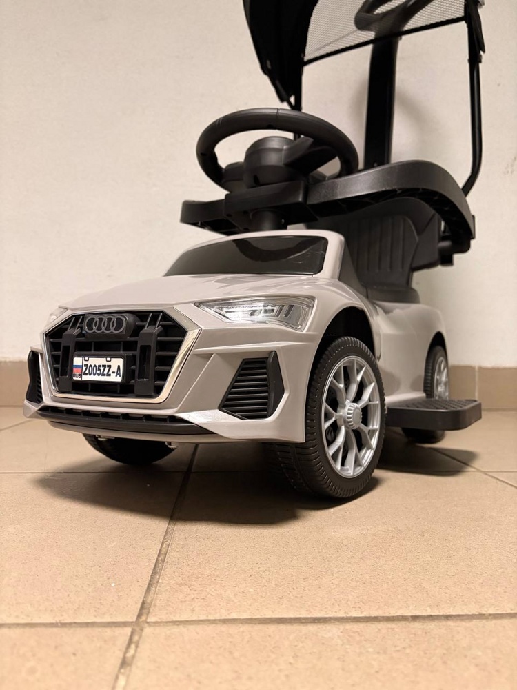 Детский толокар RiverToys Z005ZZ-A (серый) фото-3