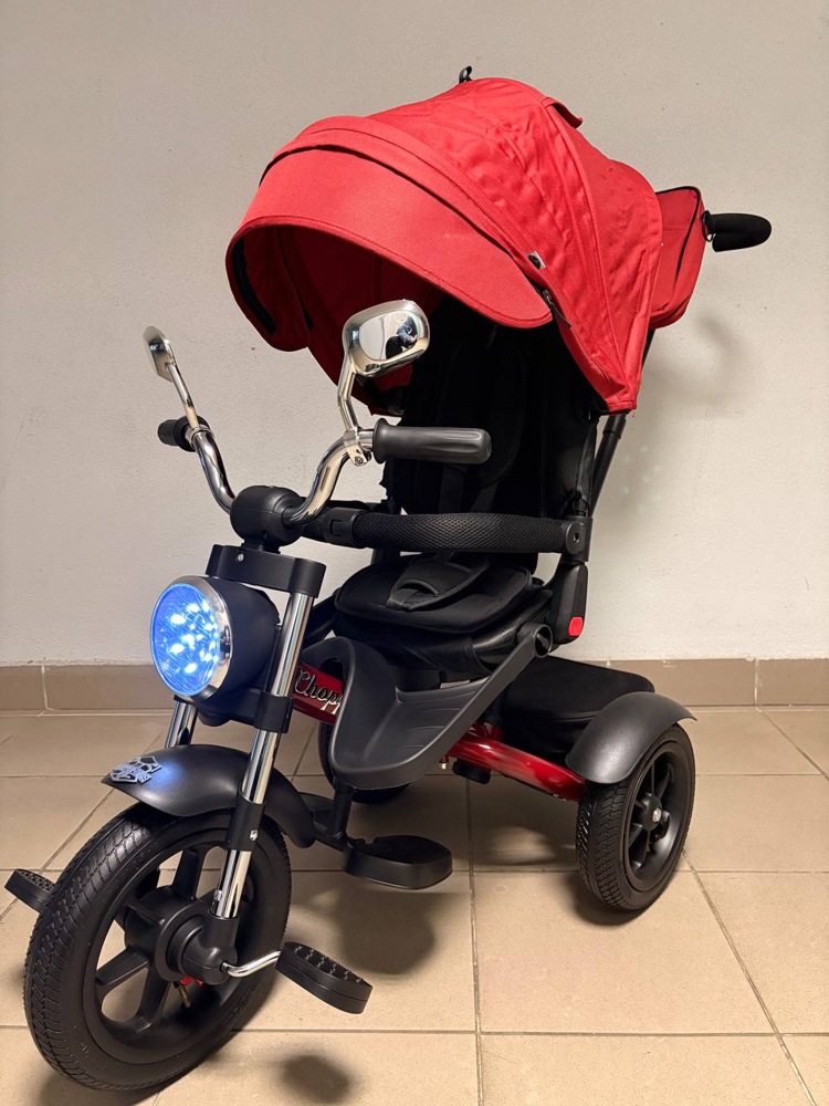 Велосипед трёхколёсный QPlay CH1R-2 (красный) Chopper - фото1 Велосипед трёхколёсный QPlay CH1R-2 (красный) Chopper - фото1