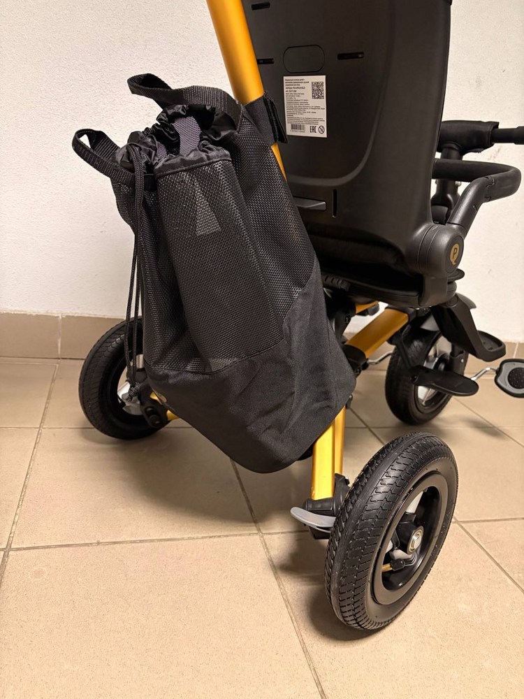 Складной трёхколёсный велосипед Qplay Nova Plus1GLD (чёрный/золотистый) фото-5 Складной трёхколёсный велосипед Qplay Nova Plus1GLD (чёрный/золотистый) фото-5