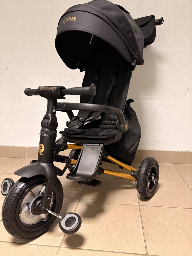 Складной трёхколёсный велосипед Qplay Nova Plus1GLD (чёрный/золотистый) - фото1 Складной трёхколёсный велосипед Qplay Nova Plus1GLD (чёрный/золотистый) - фото1