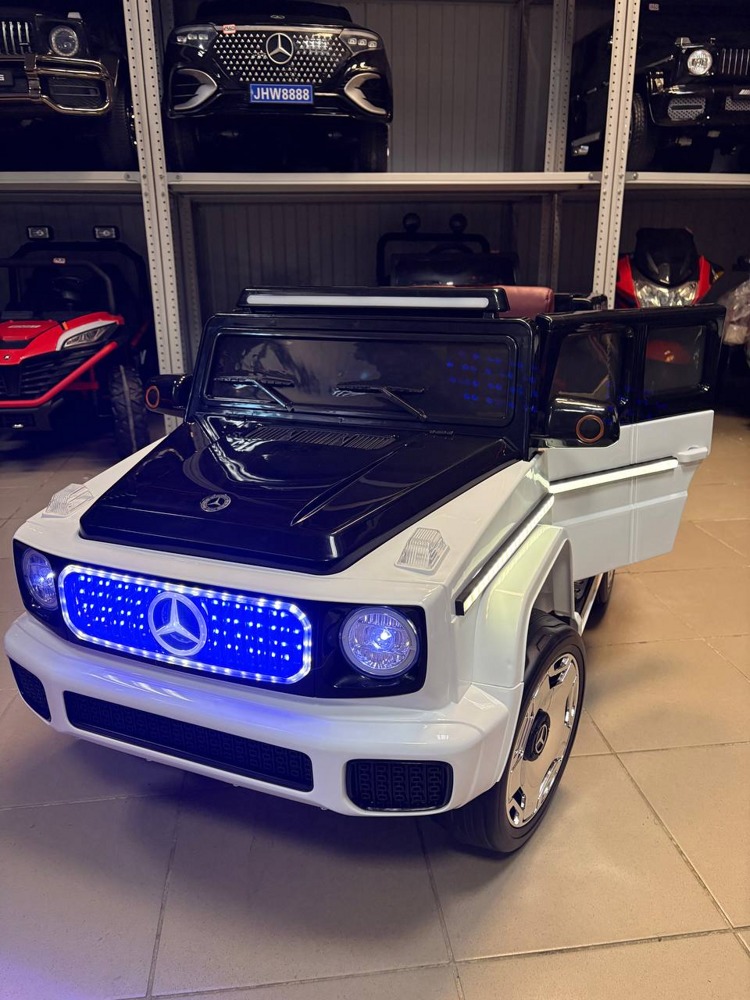 Детский электромобиль Baby Driver D444 (белый) Mercedes-Benz EQG Полноприводный - фото1 Детский электромобиль Baby Driver D444 (белый) Mercedes-Benz EQG Полноприводный - фото1