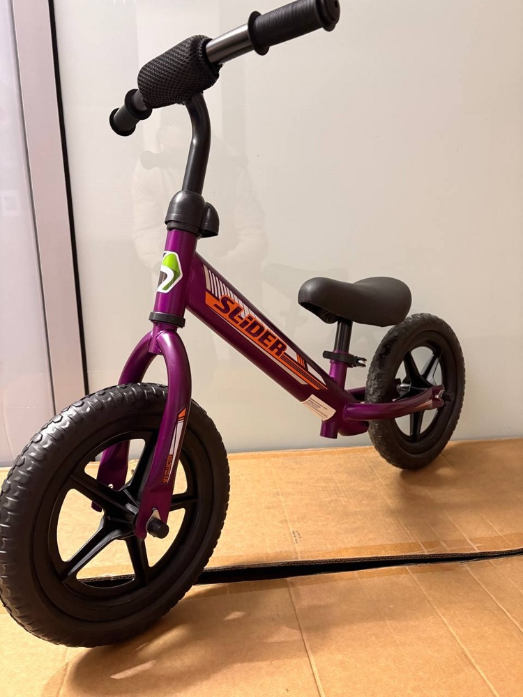 Беговел Slider DJ105V (фиолетовый) порошковая покраска, пластиковые колеса 12, стальная рама - фото1 Беговел Slider DJ105V (фиолетовый) порошковая покраска, пластиковые колеса 12, стальная рама - фото1