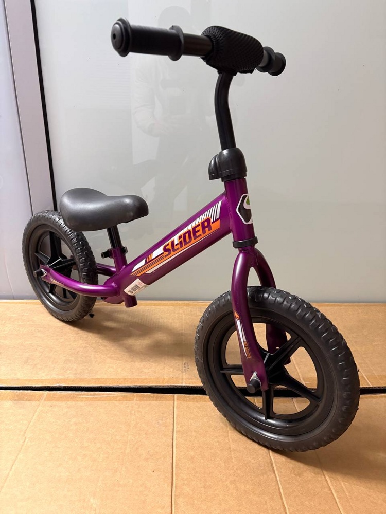 Беговел Slider DJ105V (фиолетовый) порошковая покраска, пластиковые колеса 12, стальная рама - фото2 Беговел Slider DJ105V (фиолетовый) порошковая покраска, пластиковые колеса 12, стальная рама - фото2