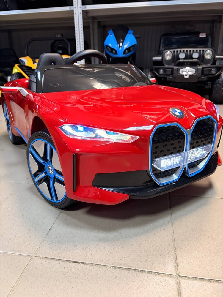 Детский электромобиль Baby Driver E001BB BMW I4 (красный глянец) - фото2