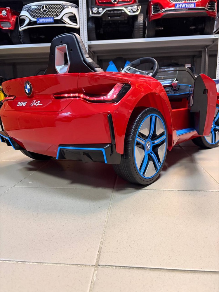 Детский электромобиль Baby Driver E001BB BMW I4 (красный глянец) фото-6 Детский электромобиль Baby Driver E001BB BMW I4 (красный глянец) фото-6
