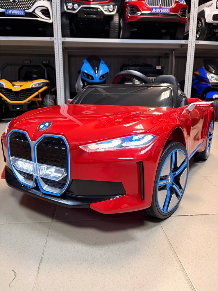 Детский электромобиль Baby Driver E001BB BMW I4 (красный глянец) - фото1
