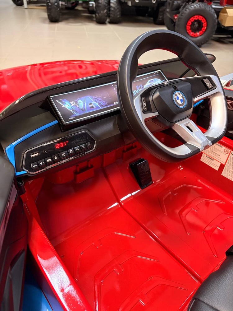 Детский электромобиль Baby Driver E001BB BMW I4 (красный глянец) фото-3 Детский электромобиль Baby Driver E001BB BMW I4 (красный глянец) фото-3