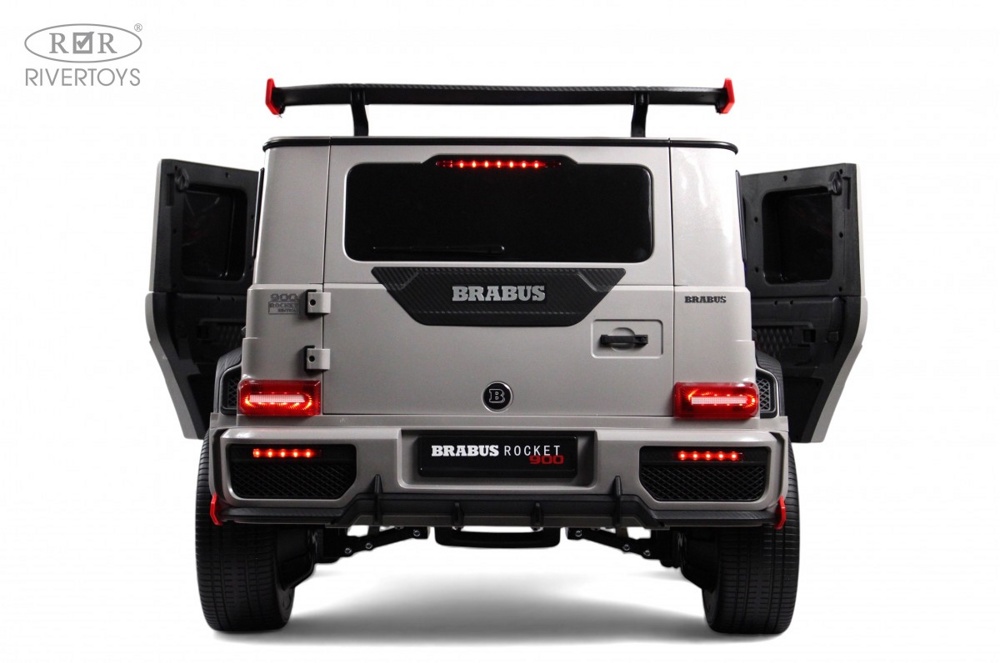 Детский электромобиль RiverToys Z888ZZ (серый) Brabus Полноприводный Двухместный фото-6