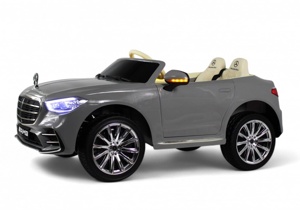 Детский электромобиль RiverToys М333БХ (серый) Mercedes Лицензия Полный привод - фото