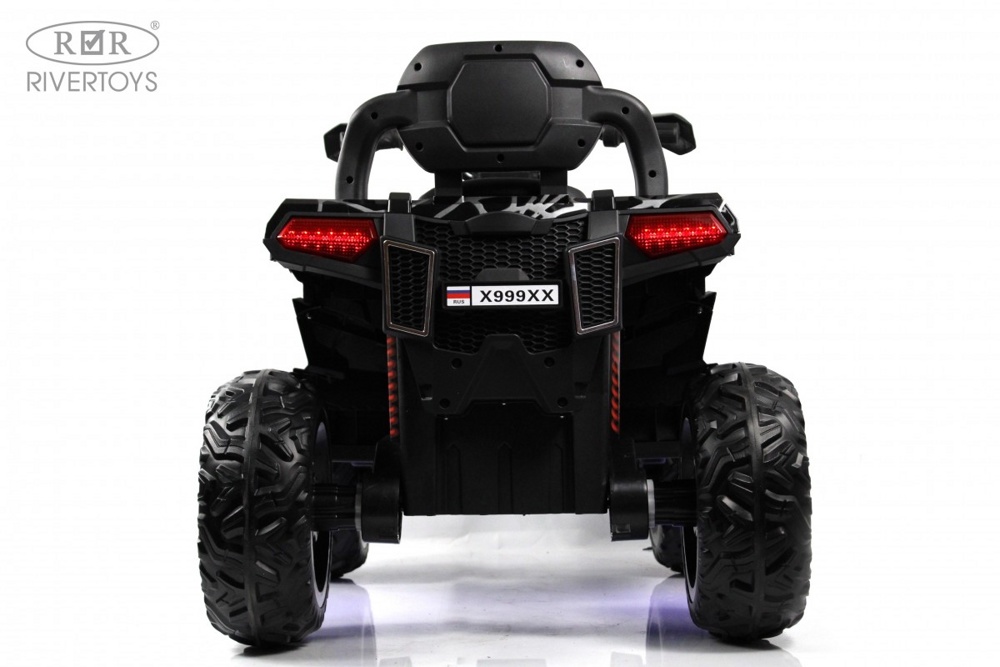 Детский электроквадроцикл RiverToys X999XX (черный спайдер) 4WD Полноприводный - фото6