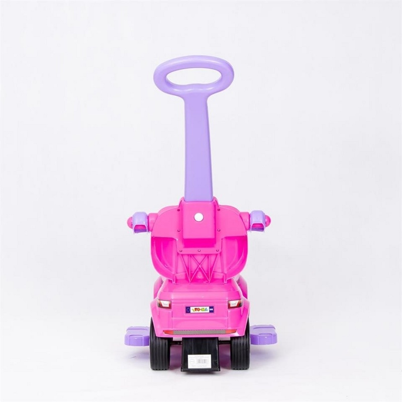 Детская машинка Каталка, толокар TO-MA 614R EVA резиновые колеса цвет розовый - фото5