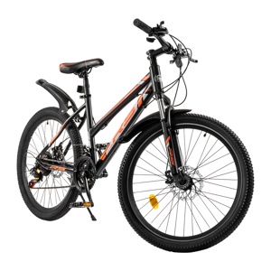 Горный велосипед RS Bandit 24 2022 (черный/оранжевый) - фото