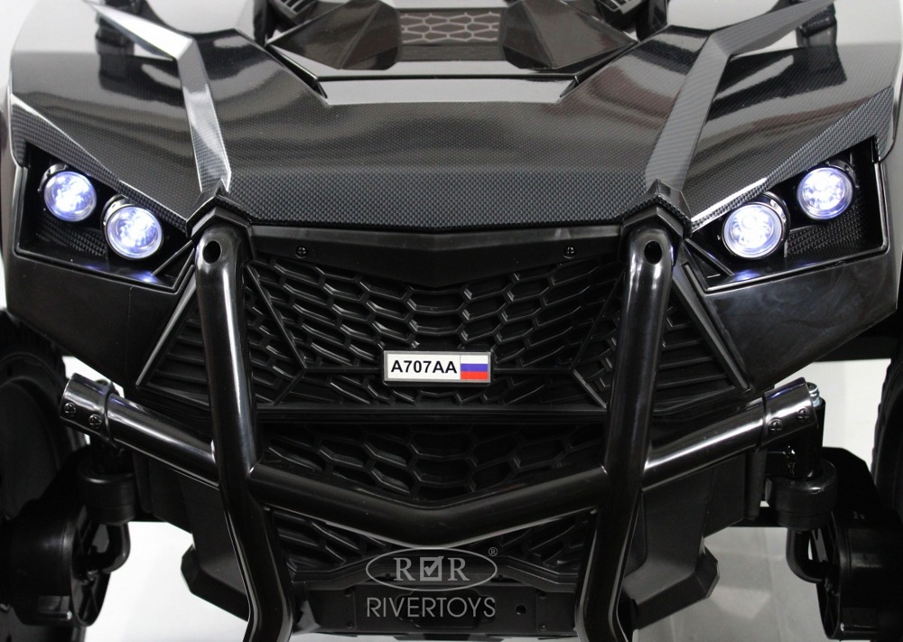 Детский электромобиль RiverToys A707AA LUX NEW 4WD (чёрный карбон) Двухместный Полноприводный фото-6 Детский электромобиль RiverToys A707AA LUX NEW 4WD (чёрный карбон) Двухместный Полноприводный фото-6