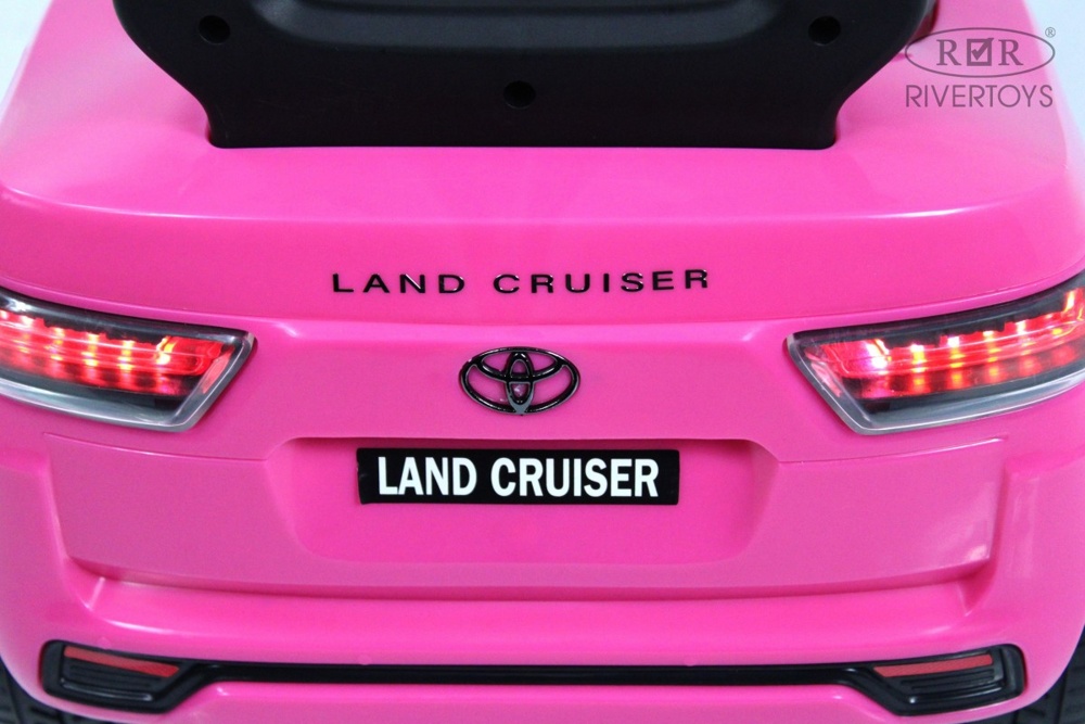 Детский толокар RiverToys Toyota Land Cruiser 300 Z002ZZ-D (розовый) фото-5